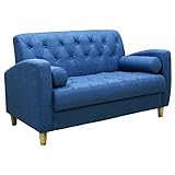 北欧風ソファー 肘付き 2人掛け 座面下収納付 ファブリック地 座面下収納 クッション 北欧風 2人用 おしゃれ 代引不可