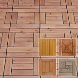 ウッドデッキパネル【Bタイプ】【ブラウン】54枚セット