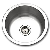 Houzer SCF-1830-1 Hospitality Series Topmount Stainless Steel Round Bar/Prep Sink [並行輸入品]