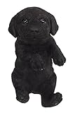 ガーデン オブジェ・置物 ハンギングタイプ （ブラック×ラブラドール） QYL1129