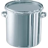 日東金属工業:日東 ステンレスタンク ストレートレバーバンド式密閉タンク(フタ付) 100L CTL-47H 型式:CTL-47H