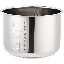 大型ホワイト炊飯器 ステンレス内釜 Amazon | Fiegcit ステンレス内釜 炊飯器内釜 炊飯器内釜 交換用