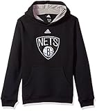 NBA Brooklyn Nets Boys 8 – 20 Primeプルオーバーパーカー, Medium ( 10 – 12 )、ブラック