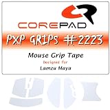Corepad PXP Grips Lamzu Maya/Lamzu Maya 4K用グリップテープ 1set ソフトポリマーラバー【国内正規品】 (White)