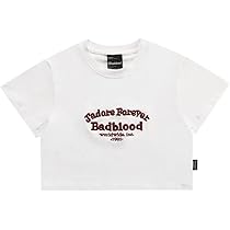 【韓国】Bad blood ウォッシュドロゴTシャツ 韓国】Bad blood ウォッシュドロゴTシャツ