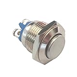 Fenteer 金属スイッチ　プッシュボタン　防水性　ラッチング　スタートボタン　16ミリメートル
