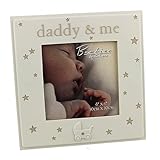 Simplistic Ivory Colored 'Daddy & Me' Photo Frame by Haysom Interiors by Haysom Interiors