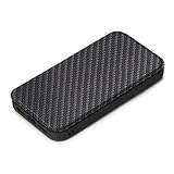 Premium Style iPhone14 用 ガラスフリップケース [カーボン調ブラック] PG-22KGF06BK