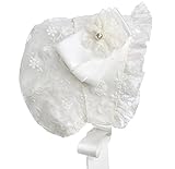 Hanakimiレースロイヤルベビーボンネットハンドメイドkm011 US サイズ: S カラー: ホワイト
