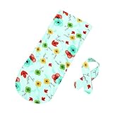 杜屋トヤ　赤ちゃん用おくるみ　寝袋 + ヘッドスカーフ セット　寝巻き　抱っこひも　ベビースリーパー　敷物　海星ちゃん　柔らかい　お出かけ用品　オールシーズン　出産祝いプレゼント　新生児　ベビー　65