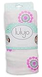 lulujo Bamboo Rayon Muslin Swaddling Blanket - Lilac Medallion by lulujo Baby