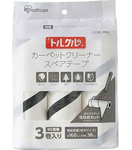 アイリスオーヤマ スペアテープ ななめカット 90周巻き 24巻 【公式通販】