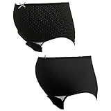 (ローズマダム) Rosemadame やわらかコットン 産じょくショーツ 2枚セット(出産準備)(BK-ブラック、M-L)