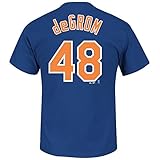 ニューヨークメッツジェイコブ・デグロム# 48 MLBメンズPlayer Name & Number Tシャツ( 3 x l )