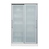 日本製 幅100cm ダイニングボード スライド扉【開梱設置付き】