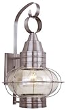 Vaxcel Vaxcel OW21831BN Chatham 13" Outdoor Wall Light, Brushed Nickel by Vaxcel [並行輸入品]