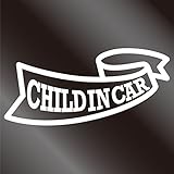 nc-smile CHILD IN CAR ステッカー リボン (ホワイト)