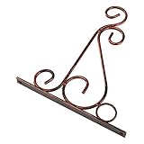TOOGOO ( R ) Iron GardenウォールライトHanging Flower Plant Potブラケットフック棚スタンドホルダー、ブラック