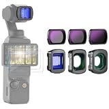 NEEWER NDフィルターセット ND8+ND32+ND256+0.75倍広角レンズ+2倍マクロレンズ+1.2倍ブルーアナモルフィックレンズ+スクリーンプロテクターアクセサリー Osmo Pocket 3/Pocket 4/Xtra Muse対応 FL-B27