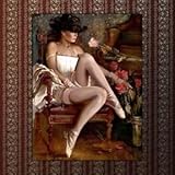 Elegant Lady Rose Frameless DIY Paint By Numbers Oil Painting Home Wall Decor