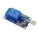 EasyWordMall 5V 湿度感知スイッチリレーモジュール湿度センサコントローラ
