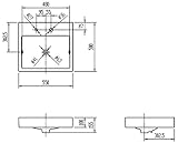LIXIL(リクシル) INAX 角形洗面器 ピュアホワイト L-536FCRS/BW1