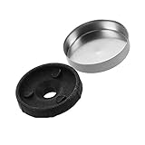 SODIAL(R) 4個　18mmステンレススチール　スクリューキャップミラー釘　デコレーション継手