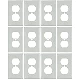 Sunlite、Gang二重レセプタクルプレート 12 Pack E211/W/12PK 12