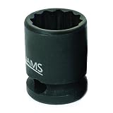WILLIAMS 3/8 DR STD IMP SKT 12 PT (36619) 3/8"ドライブ ソケット 12角 19mm インパクト JHW36619