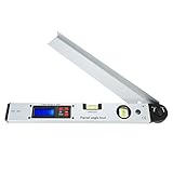 KKmoon デジタル 水平器 角度計 レベル 分度器 傾斜計 0-225度 400mm 16インチ 電子式 水平/垂直測定用