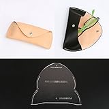 1個DIYレザークラフトサングラスポーチバッグメガネケースアクリルステンシルテンプレート