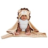 ベビーアスペン Baby Aspen 男の子用立体3Dライオンさんなりきりフード付きフリースタオル