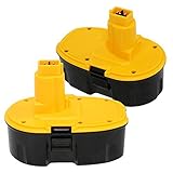 Enegitech 2 Pack Battery For DEWALT 18V 3.0Ah XRP DC9096 DC9099 Replacement High Capacity Cordless P