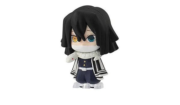 Amazon 鬼滅の刃 ならぶんです 3 伊黒小芭内 台座付き フィギュア ガチャ ガシャポン おもちゃ おもちゃ
