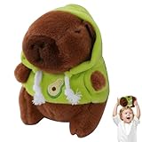 かわいいカピバラぬいぐるみキーホルダー,カピバラぬいぐるみキーホルダー - ビスタプリントぬいぐるみ動物キーリングペンダント,カピバラ ペンダント ぬいぐるみ バックパック アクセサリー 女の子 レディース