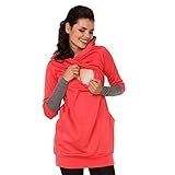 Decdeal レディース スウェット マタニティ 看護 授乳服 ロングスリーブ