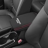 カローラ クロス 10系 専用 アームレスト カバー COROLLA CROSS 10系 専用設計 21年9月～現行 センター コンソール カバー コンソールボックス 肘置き キズや汚れ防止 防水 内装パーツ アクセサリー (レッド糸)