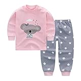 キッズパジャマ ホーム ウェア 子供服 男の子 女の子 上下セット アニマル 春 秋 冬 寝巻き カジュアル お出かけ (100)