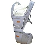 Cuby ベビーキャリア スタンダード 抱っこ紐 前抱きタイプ 後抱きタイプ ( 3ヶ月から3歳まで )2017最新型 (グレー 2)