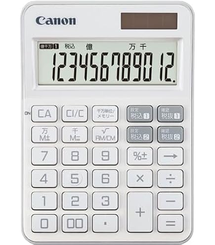 Amazon | キャノン 電卓 千万単位シリーズ 12桁 LS-121TUL | ビジネス