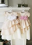 ベビーセレモニードレス☆お花ベルト付シルクプリーツレイヤードドレス「Blessing SILK」newborn-24months(50・60・70・80・90・95)　映画にでてきそうな美しいラインの