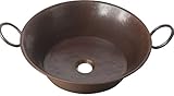 Sinkology SB303-21AG Copernicus Vessel Sink Handmade Pure Solid, 21, Aged Copper by Sinkology