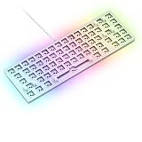 Glorious Gaming GMMK 2 Compact 65%ベアボーン(フレームのみ) - メカニカルゲーミングキーボードフレーム コンパクトTKL サイズ(65%) アルミニウム カスタマイズ可能 キーごとにRGB American QWERTYレイアウト - ホワイト