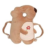 赤ちゃん 転倒 頭 リュック 転倒防止 メッシュ 保護 クッション ベビー ヘルメット セーフティー ヘッドガード 牛 ミツバチ リス 3種（リスさん）