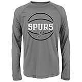 NBA Spursパフォーマンス長袖Tee グレイ
