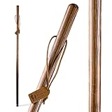 Brazos Straight Pine Wood Walking Stick, Handcrafted Wooden Staff, Hiking Stick for Men and Women, Trekking Pole, Wooden Walking Stick, Made in the USA, 48 Inches, Brown, 4 Foot