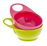 Brother Max Two Easy Hold Bowls (Pink/Green) by Brother Max