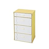 ベルメゾン クラフト4段チェスト イエロー Ｃ 日本製