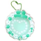 アクリル缶バッジケース【ケーキ】缶バッジ収納 ディスプレイ 57mm 青 水色