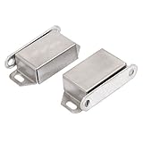 DealMux Household Cupboard Cabinet 54mmx25mmx14mm Magnetic Catches Latch Silver Tone 2pcs